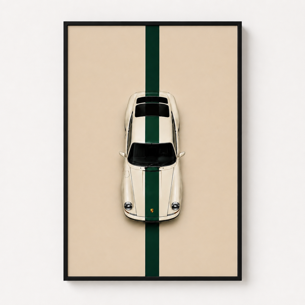 Golf Cart Porsche Series I framed artwork