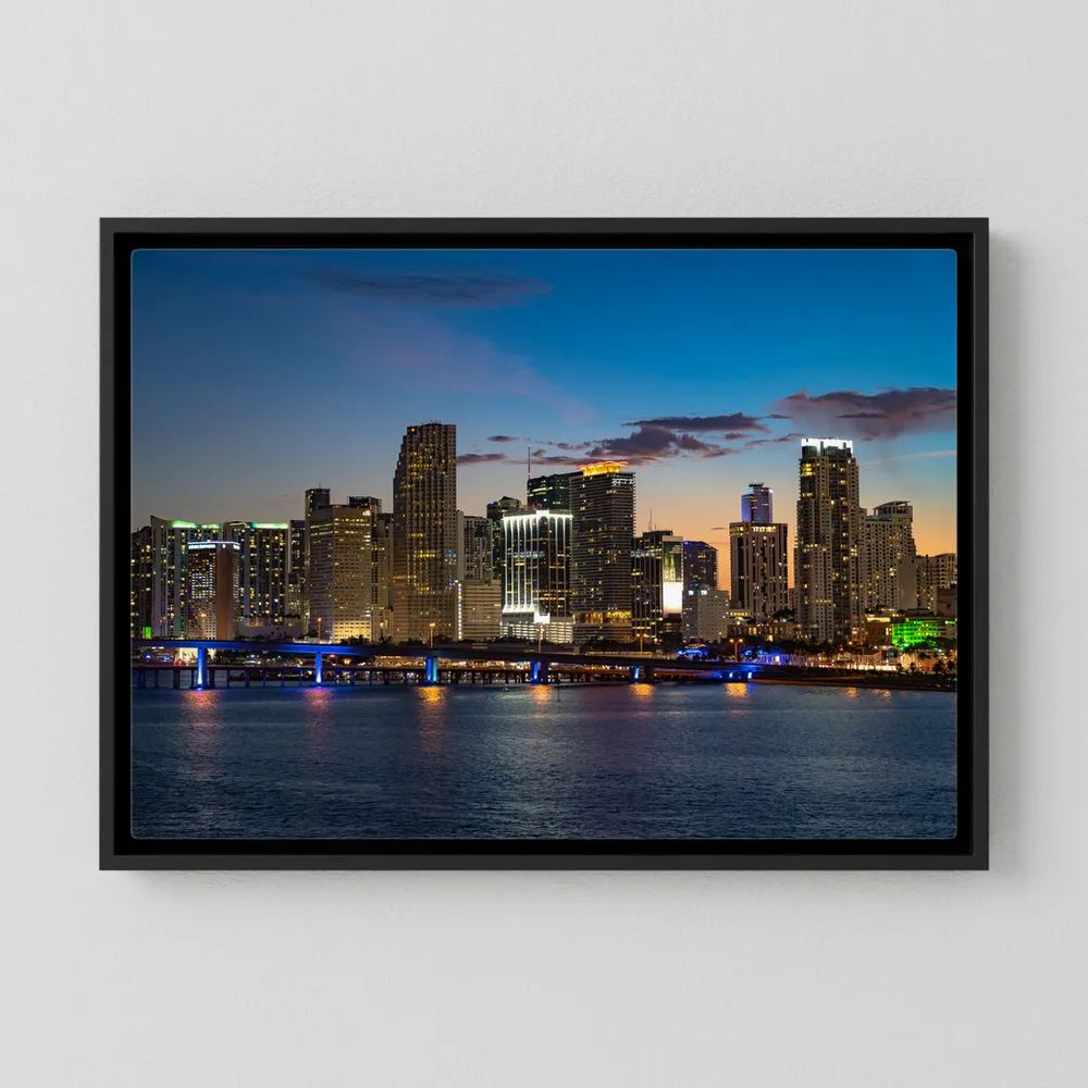 Unique modern wall art anchoring a newly furnished living room