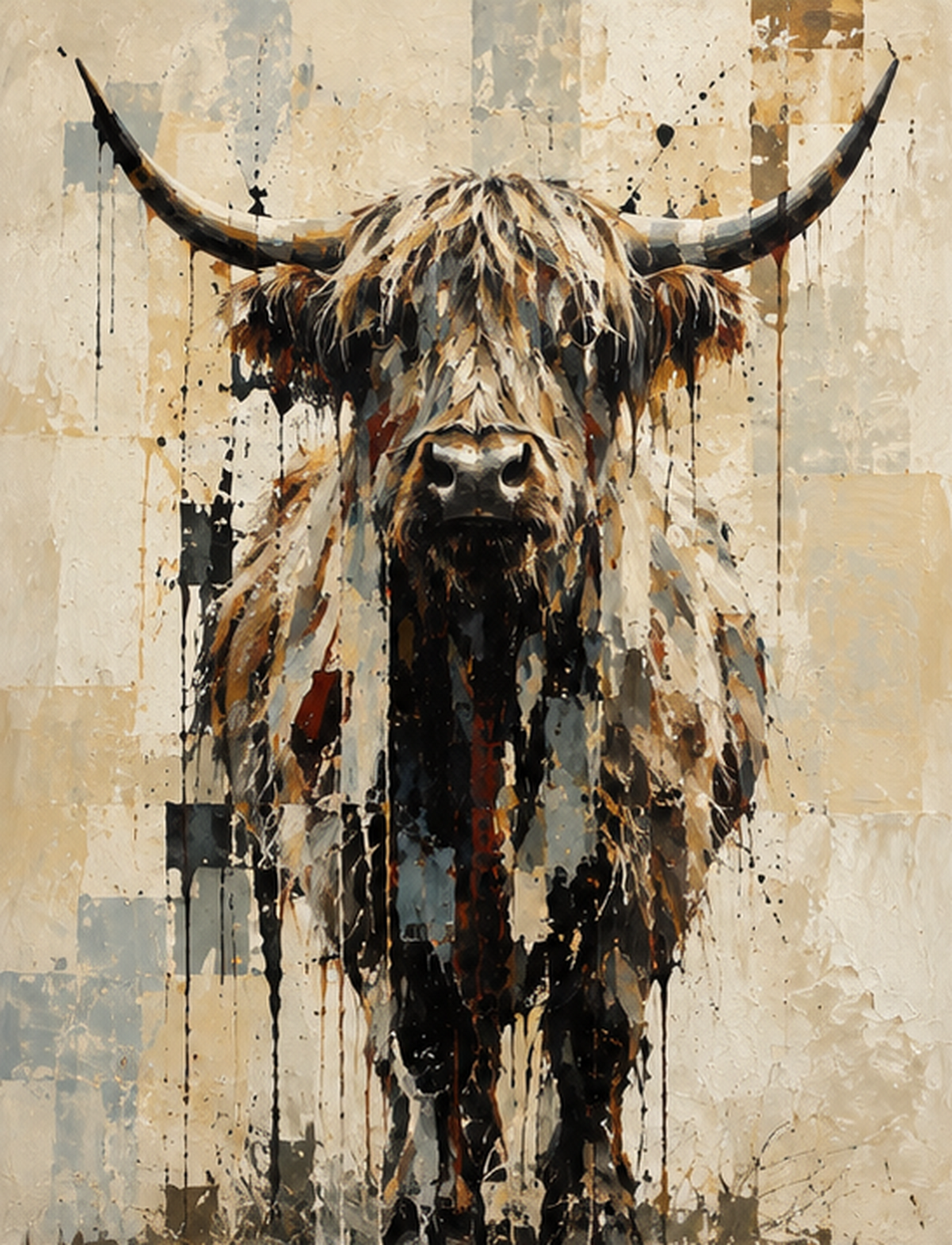 Deconstructed Cow original artwork