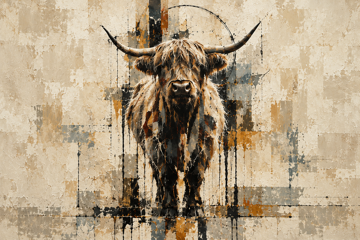 Deconstructed Cow II original artwork