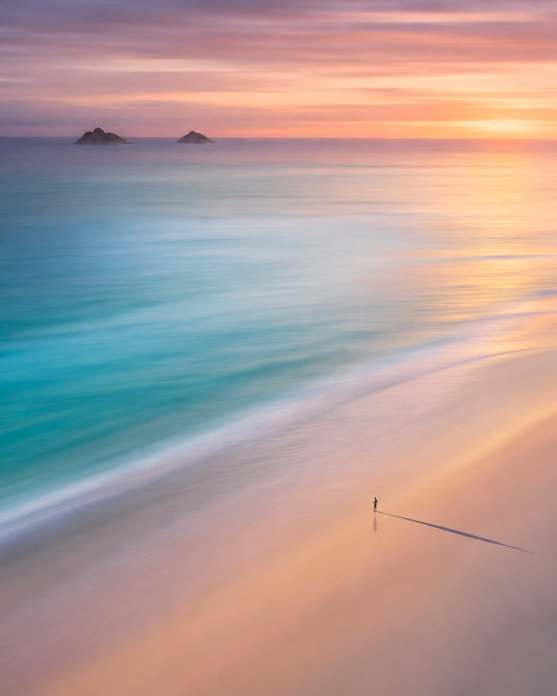 Island Afterglow full-bleed coastal artwork for frame selector