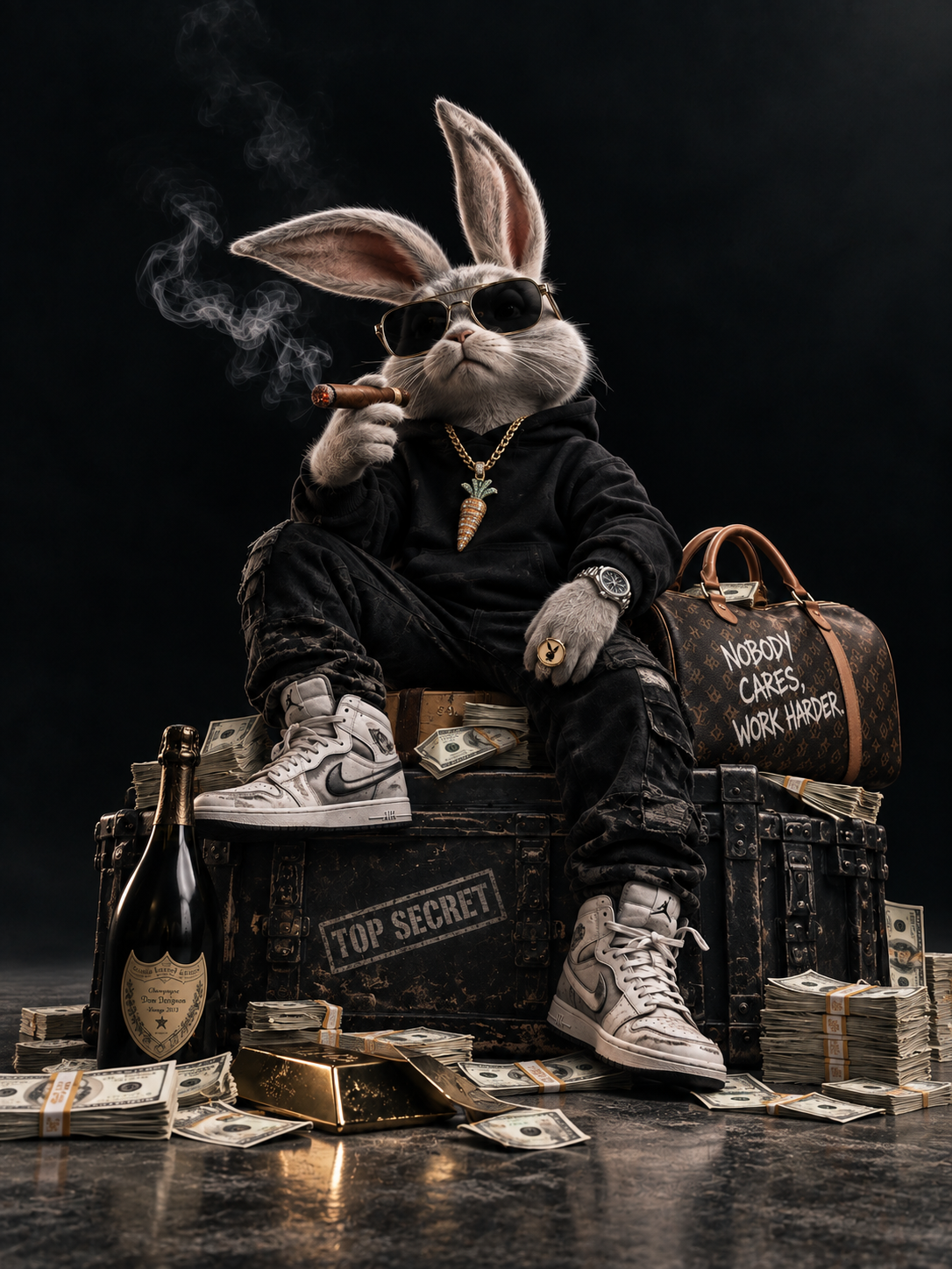 Bunny Money original artwork